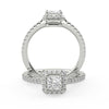 Montura Para Anillo de Compromiso Halo y Pavé