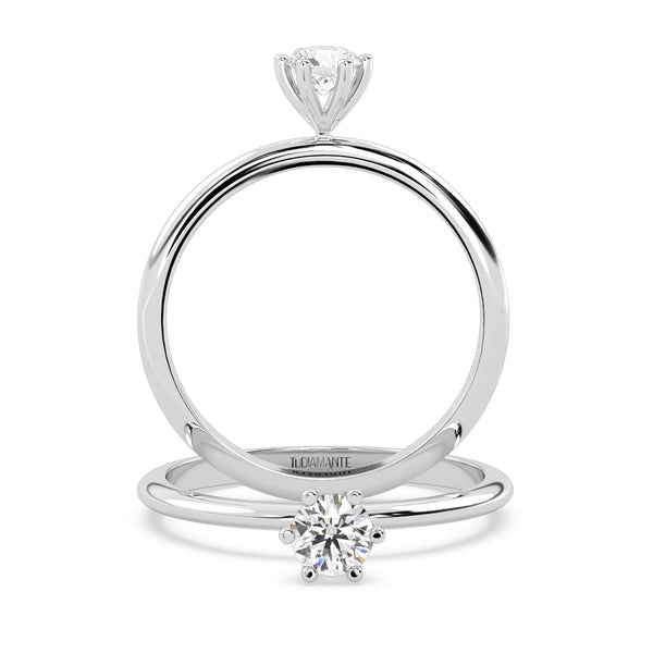 Anillo de Compromiso Solitario 