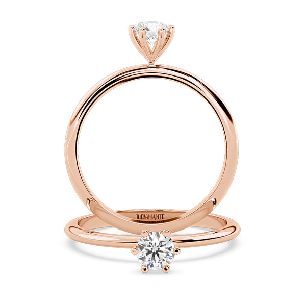 Anillo de Compromiso Solitario 