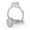 Montura Para Anillo de Compromiso Halo "Eclipse" en Platino
