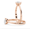 Montura Para Anillo de Compromiso Solitario Estilo "Pear" en Oro Rosa de 14K