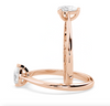 Montura Para Anillo de Compromiso Solitario Estilo "Pear" en Oro Rosa de 14K
