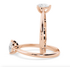 Montura Para Anillo de Compromiso Solitario Estilo "Pear" en Oro Rosa de 14K
