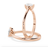 Montura Para Anillo de Compromiso Solitario Estilo "Pear" en Oro Rosa de 14K