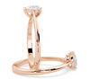 Montura Para Anillo de Compromiso Solitario Estilo "Pear" en Oro Rosa de 14K