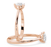 Montura Para Anillo de Compromiso Solitario Estilo "Pear" en Oro Rosa de 14K