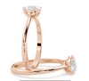 Montura Para Anillo de Compromiso Solitario Estilo "Pear" en Oro Rosa de 14K