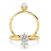 Montura Para Anillo de Compromiso Solitario "Marquise" en Oro Amarillo de 14K
