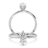 Montura Para Anillo de Compromiso Solitario "Marquise" en Platino