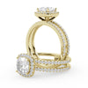 Montura Para Anillo de Compromiso Halo y Pavé 