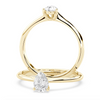 Montura Para Anillo de Compromiso Solitario Estilo "Pear" en Oro Amarillo de 18K