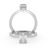 Montura Para Anillo de Compromiso Solitario "Siluette" en Platino