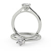 Montura Para Anillo de Compromiso Solitario "Artemisa" en Oro Blanco de 14K