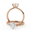 Montura Para Anillo de Compromiso Solitario "Knot" en Oro Rosa de 14k
