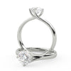 Montura Para Anillo de Compromiso Solitario "Knot" en Platino
