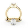 Montura Para Anillo de Compromiso Pavé "Supreme" en Oro Amarillo de 18k