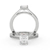 Montura Para Anillo de Compromiso Pavé "Supreme" en Platino