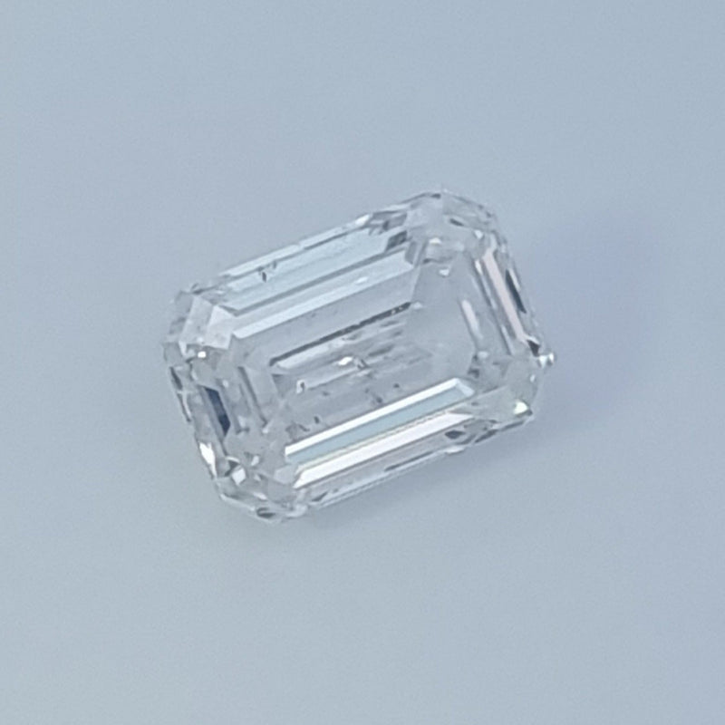 Diamante de Laboratorio Cultivado Corte Esmeralda 0.50qt - F - SI1 - Certificado IGI