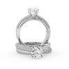 Montura Para Anillo de Compromiso Pavé "Alaia" en Platino