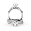 Montura Para Anillo de Compromiso Pavé "Alaia" en Platino