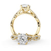 Montura Para Anillo de Compromiso Pavé "Beyond" en Oro Amarillo de 18K