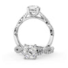 Montura Para Anillo de Compromiso Pavé "Beyond" en Oro Blanco de 18K