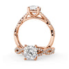 Montura Para Anillo de Compromiso Pavé "Beyond" en Oro Rosa de 14K
