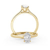 Montura Para Anillo de Compromiso Solitario "Lily" en Oro Amarillo de 18K