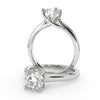 Montura Para Anillo de Compromiso Solitario "Cartier Cross" en Platino