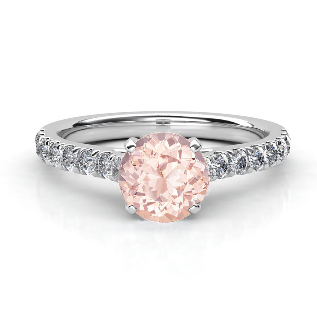 Anillo morganita online rosa