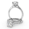 Montura Para Anillo de Compromiso Pavé "Royal" en Platino