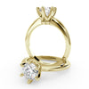 Montura Para Anillo de Compromiso Solitario "Tiffany Slim" en Oro Amarillo de 18k