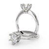 Montura Para Anillo de Compromiso Solitario "Tiffany Slim" en Platino