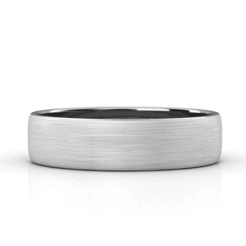 Argolla de Hombre &quot;Apolo&quot; en Oro Blanco de 14K