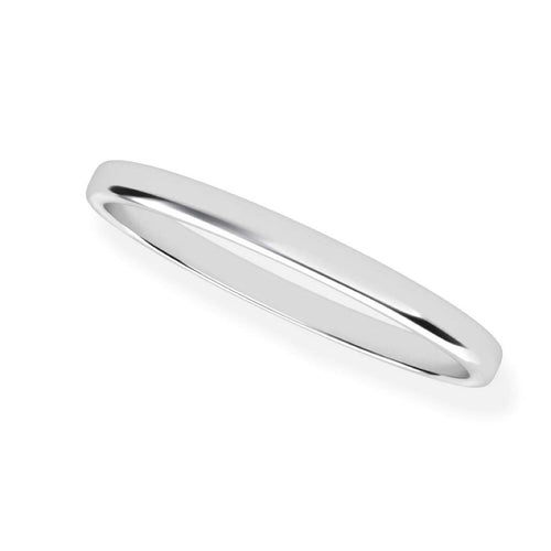 Argolla de Mujer &quot;Iris&quot; en Oro Blanco de 14K