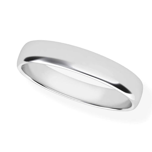 Argolla de Hombre &quot;Atlas&quot; en Oro Blanco de 14K
