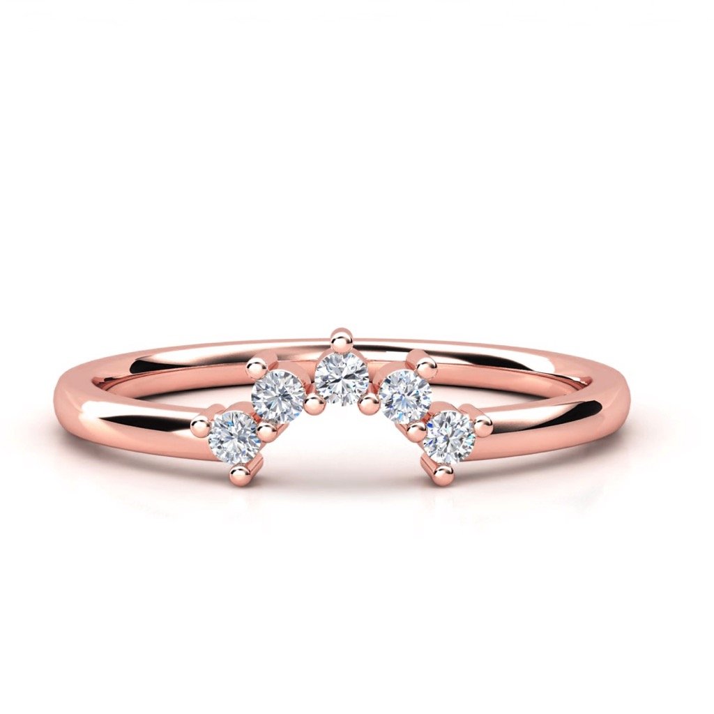 Argolla de Mujer Cronos en Oro Rosa de 14K – Tu Diamante