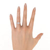 Montura Para Anillo de Compromiso Tres Piedras "Cosmos" en Oro Rosa de 18K.