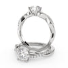 Montura Para Anillo de Compromiso Pavé "Infinity" en Platino